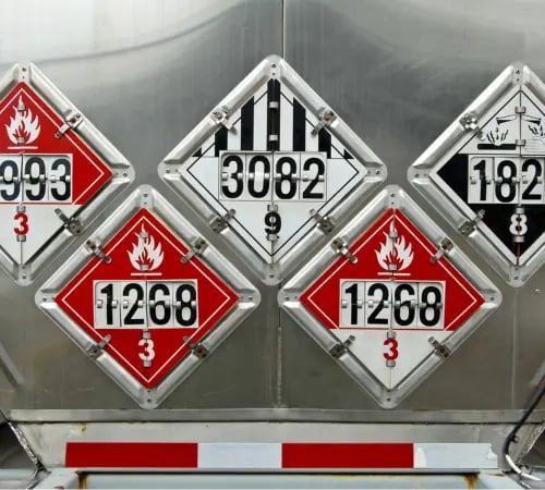 Hazmat signs